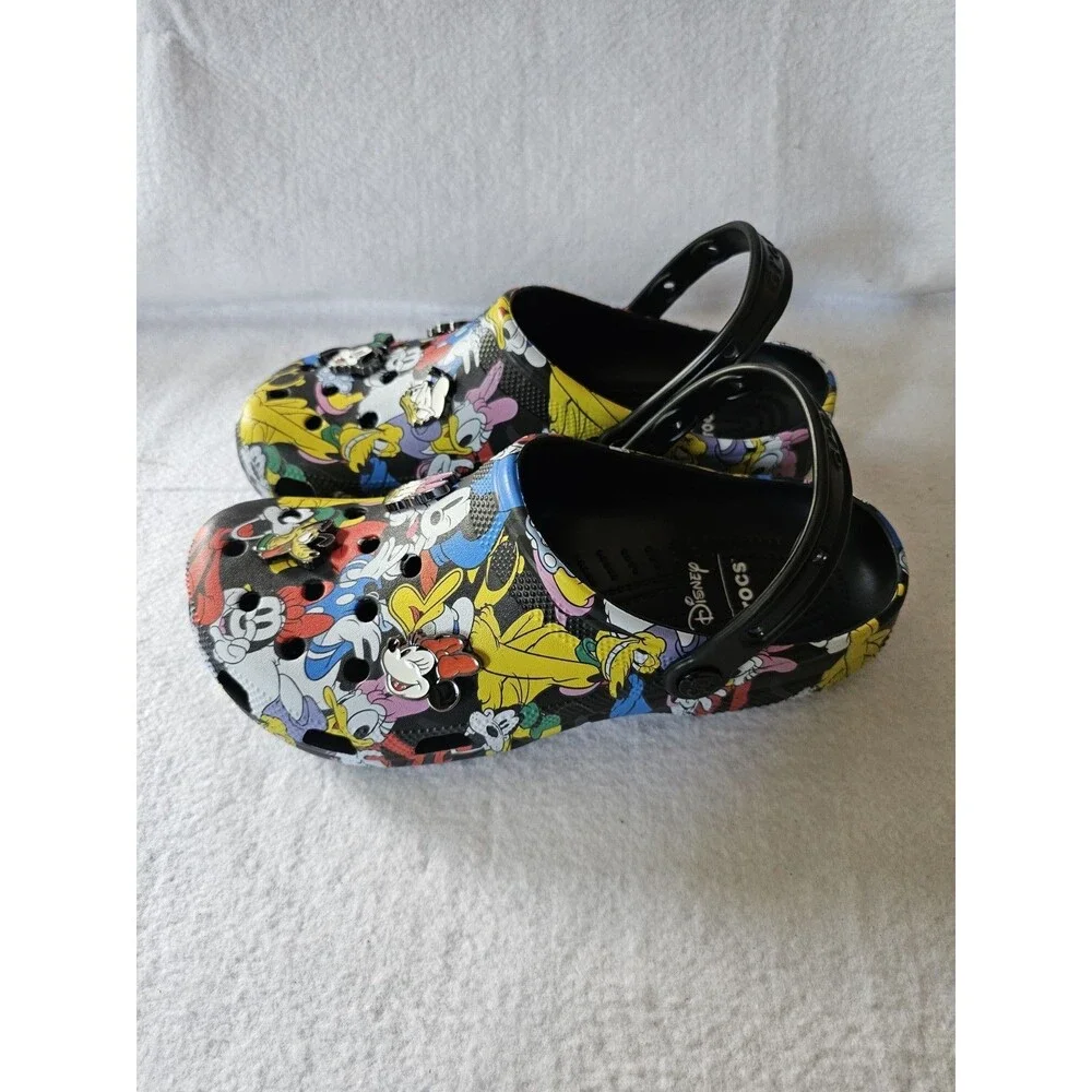 Crocs Disney Mickey And Friends Classic Clog Mens M11 Black NWT 21148290H